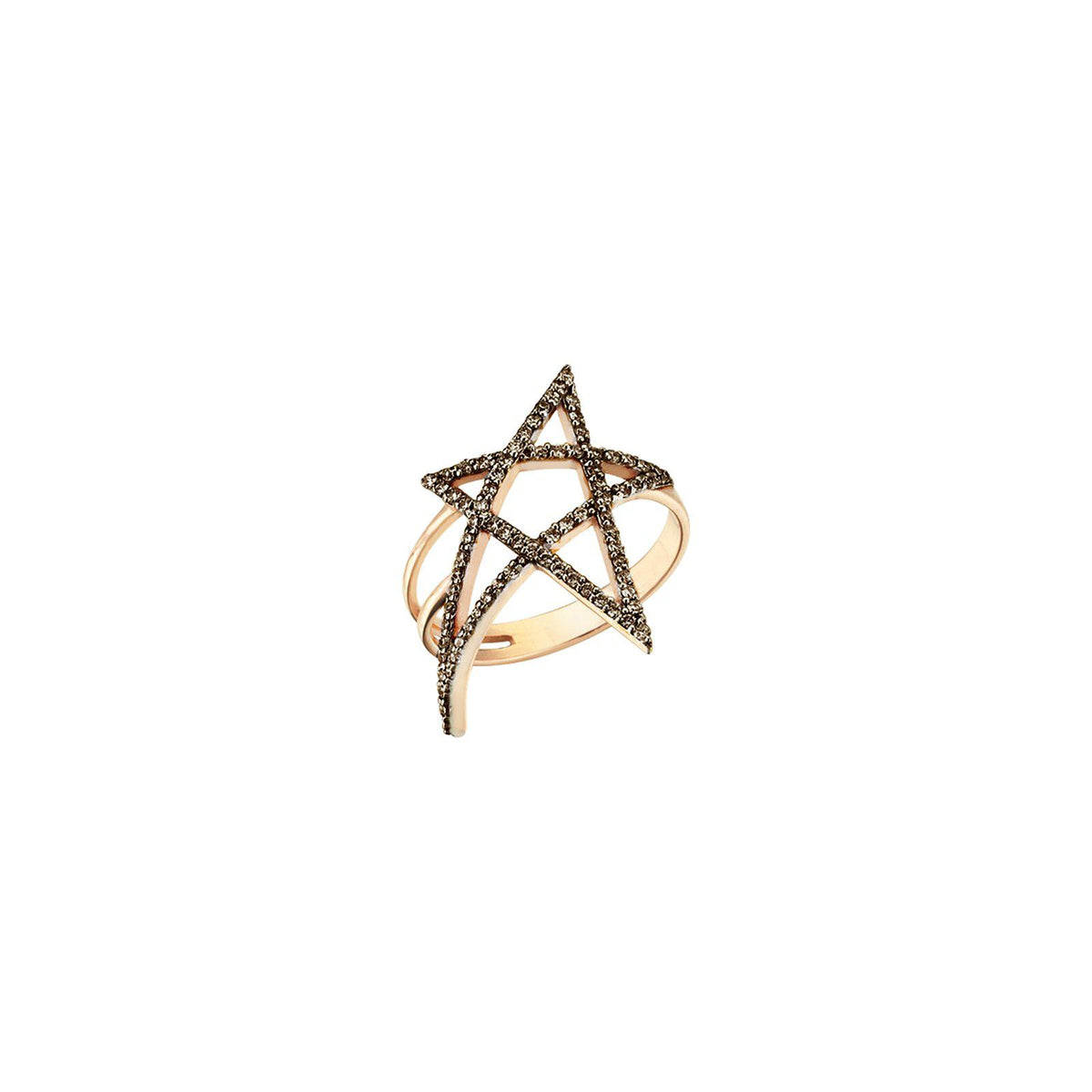 Large Doodle Star Ring