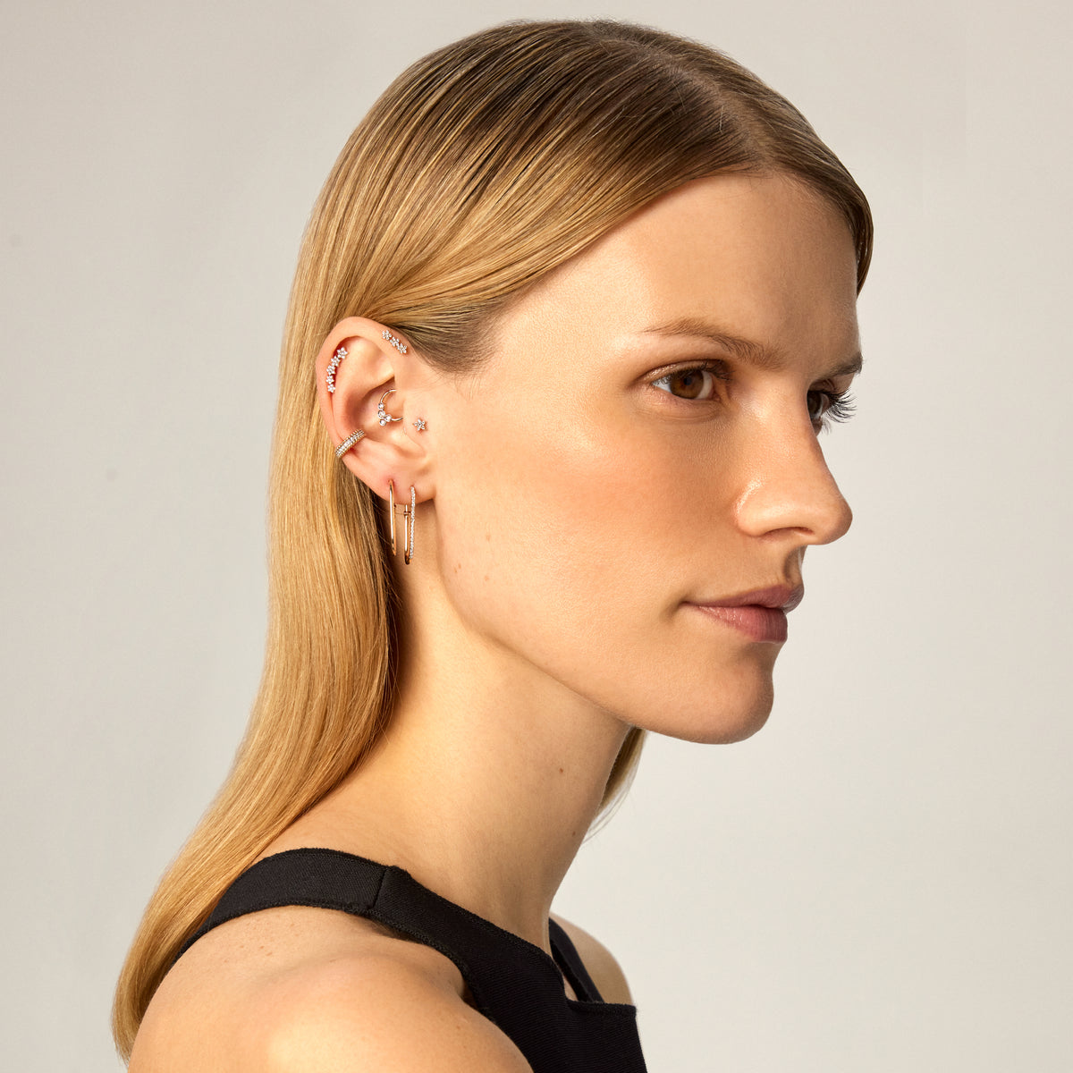 Equality Pave Hoop Earring
