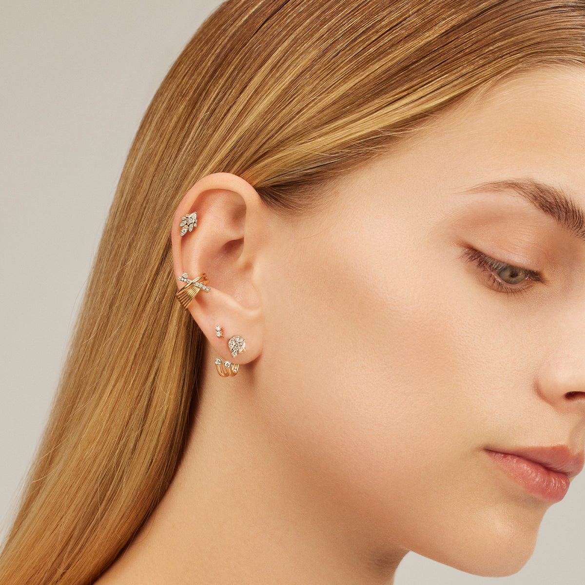 Lumiere Dual Stud Earring