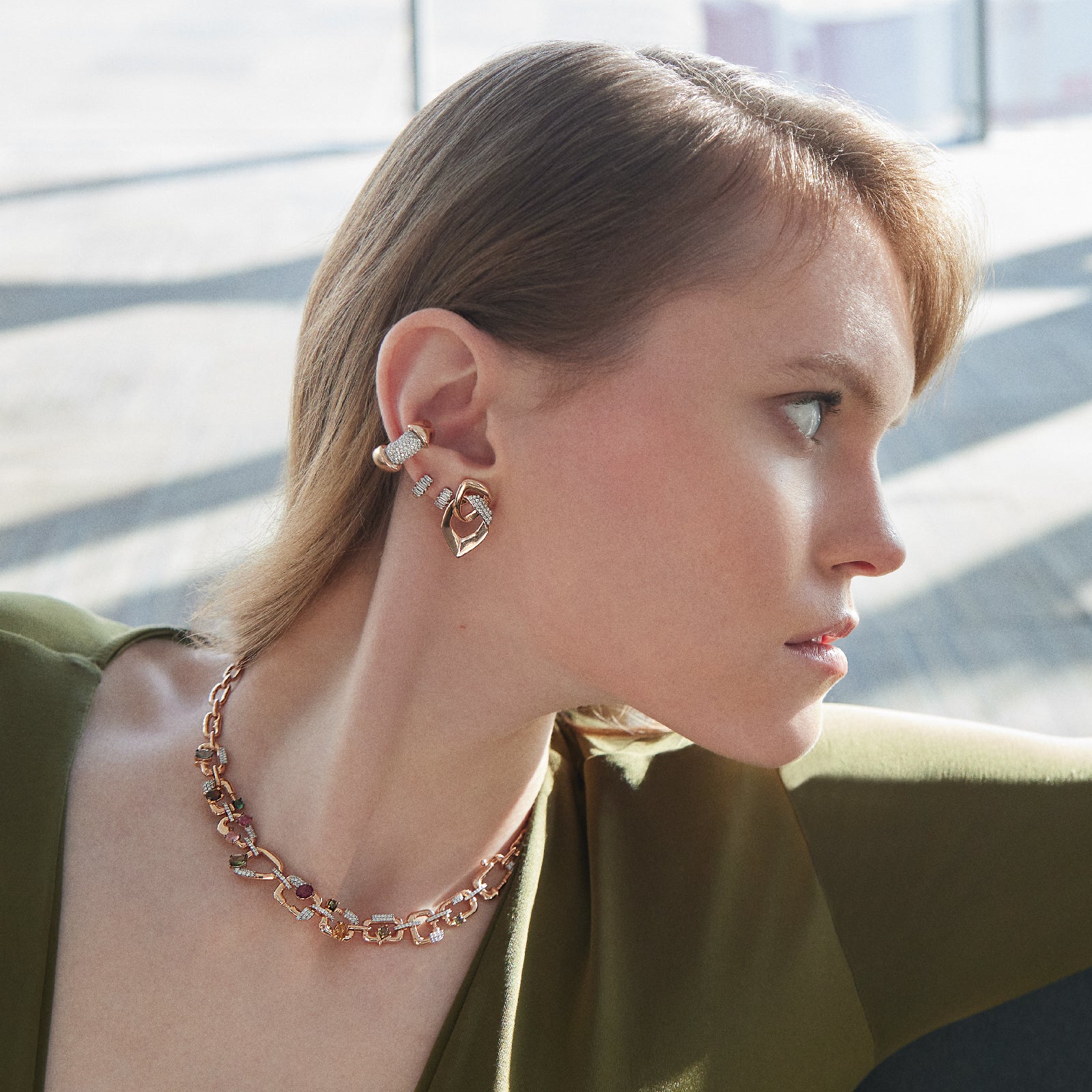 Transient Earring Roslow Gold / White Brilliant Diamond