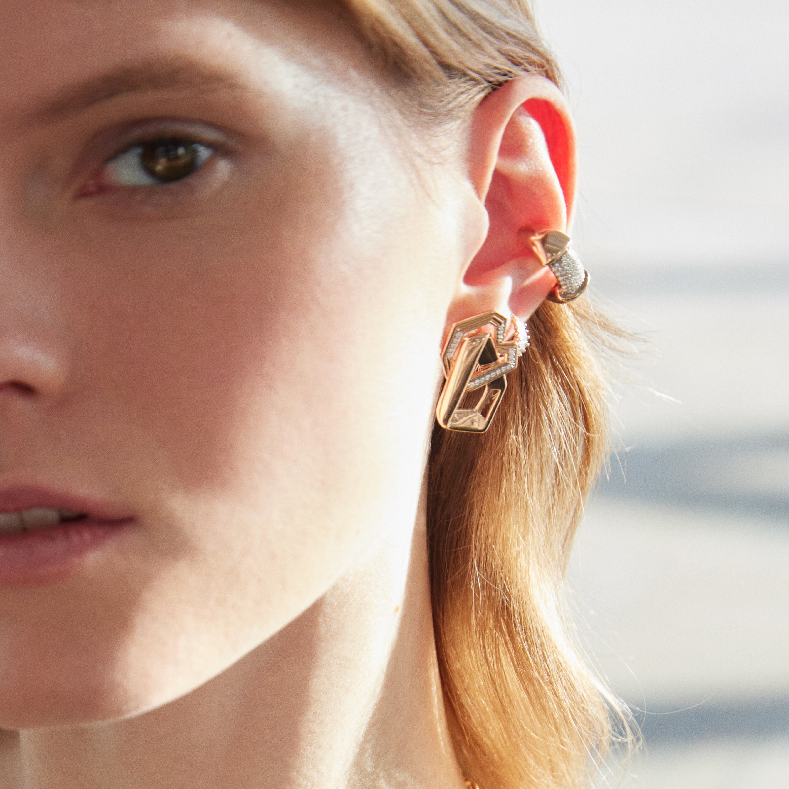 Tidal Earring Roslow Gold / White Brilliant Diamond