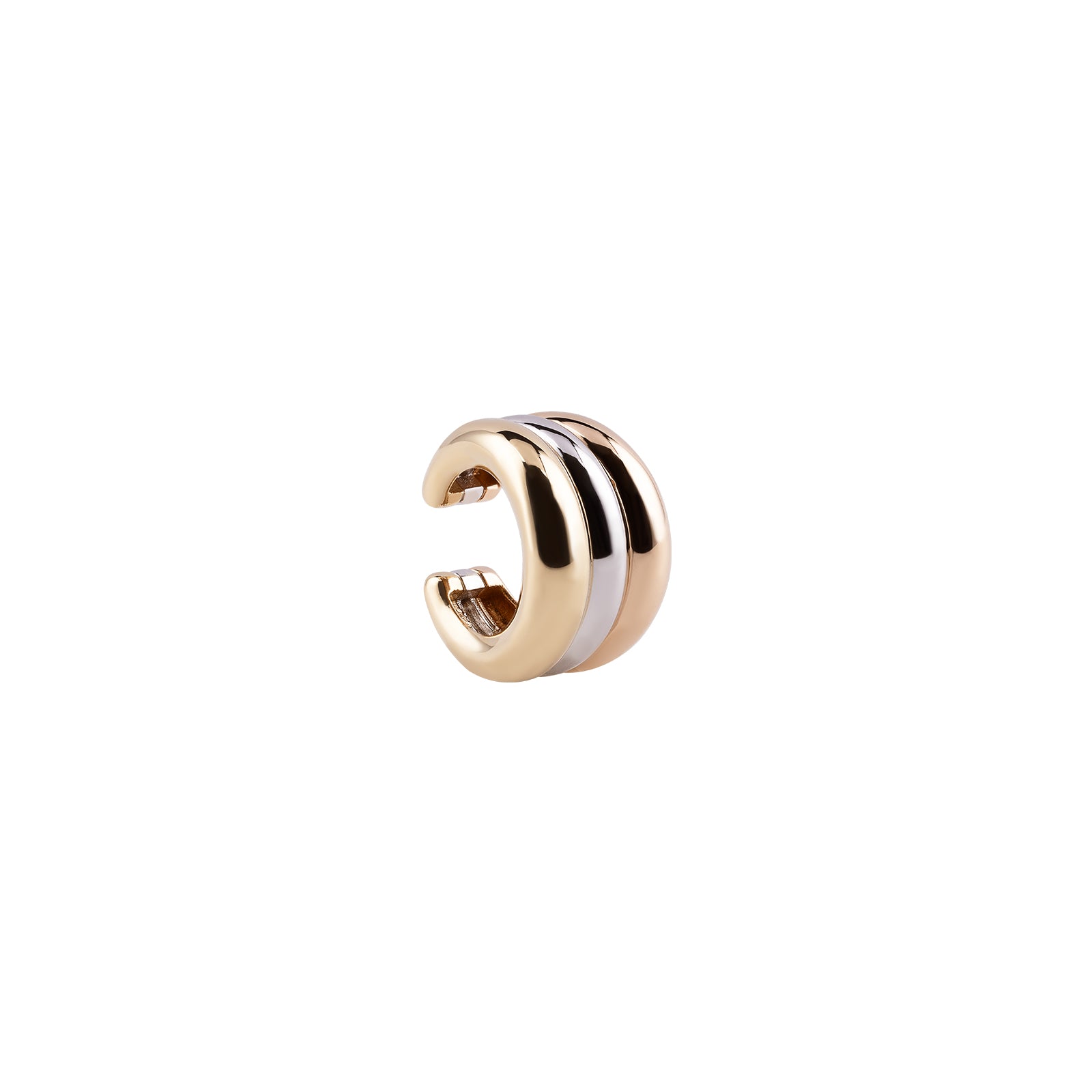 Nomad Cuff Earring Roslow, White and Yellow Gold