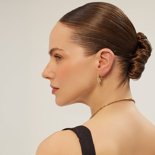 Flare Midi Hoop Earring