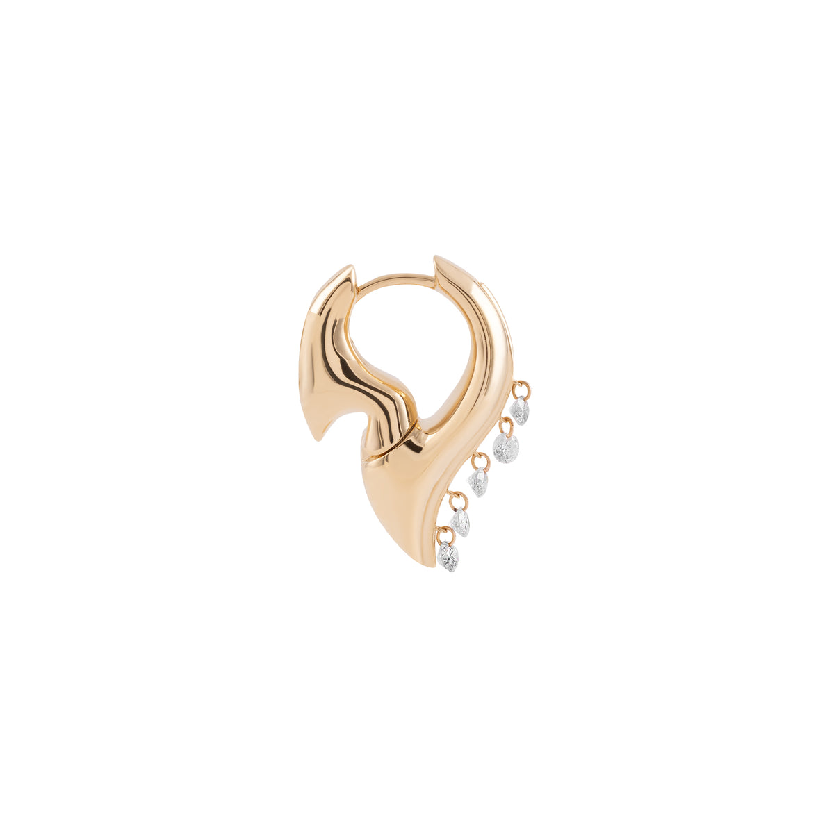 Midi Flare Hoop Earring