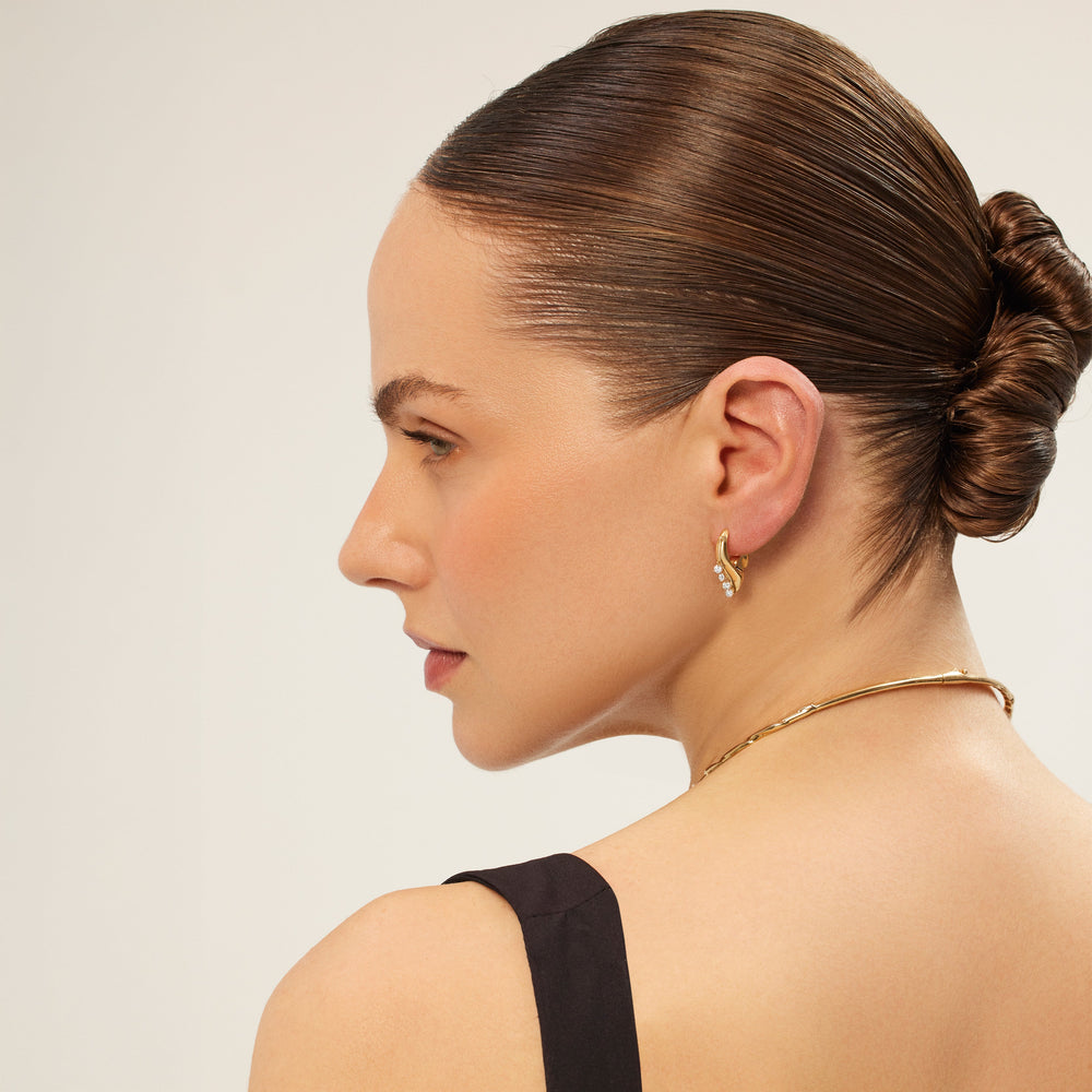 Flare Mini Hoop Earring