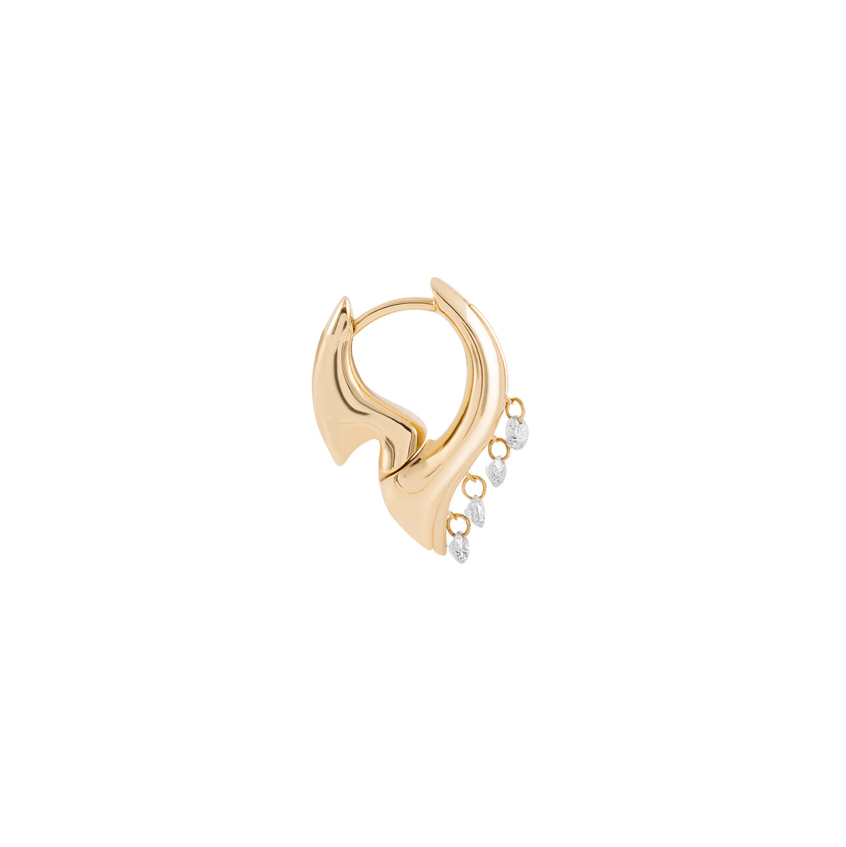 Mini Flare Hoop Earring