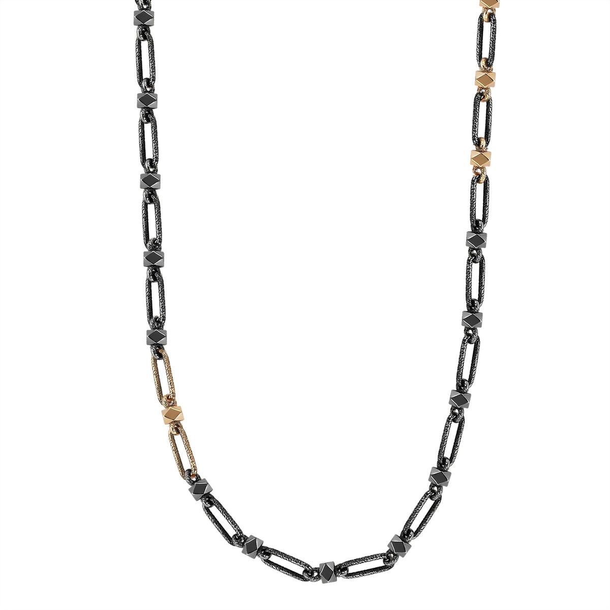 Silver&amp;Gold Link Chain Necklace