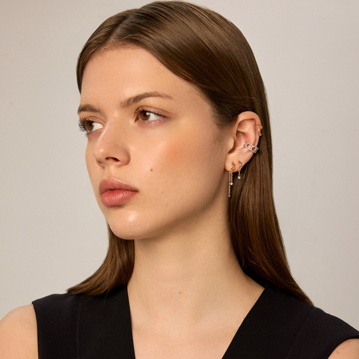 Rattan Cuff Earring