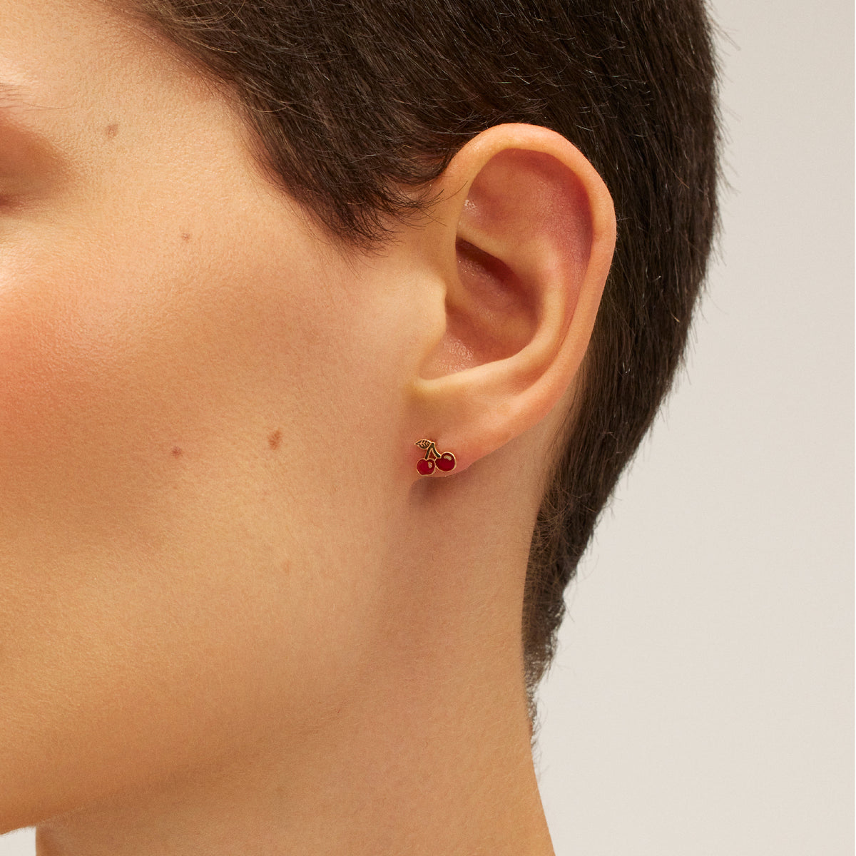 Cherry Stud Earring