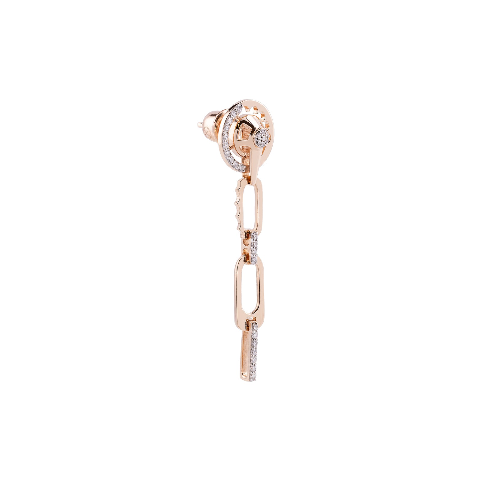 Facet Earring Roslow Gold / White Brilliant Diamond