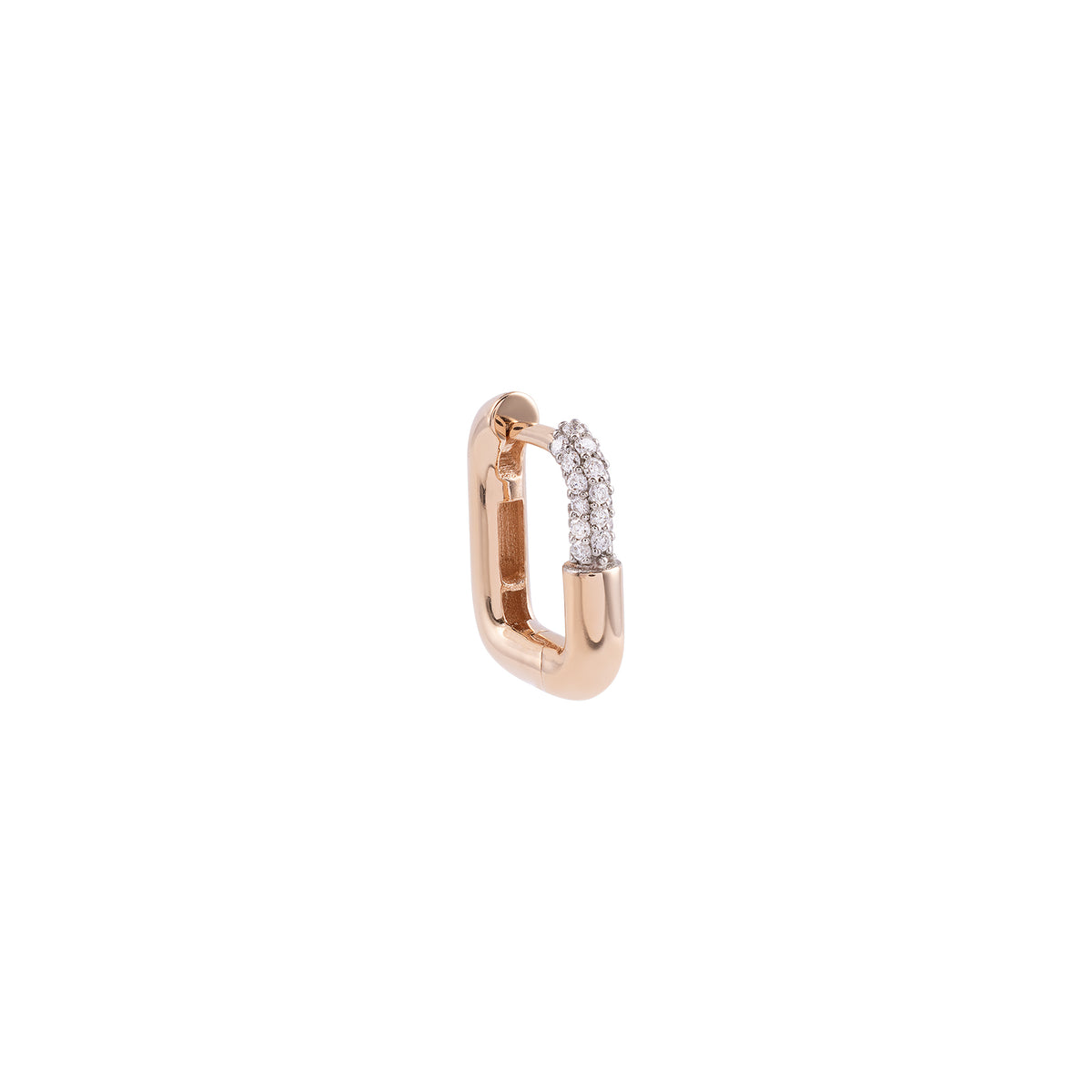 Mini Ignite Hoop Earring Roslow Gold / White Brilliant Diamond