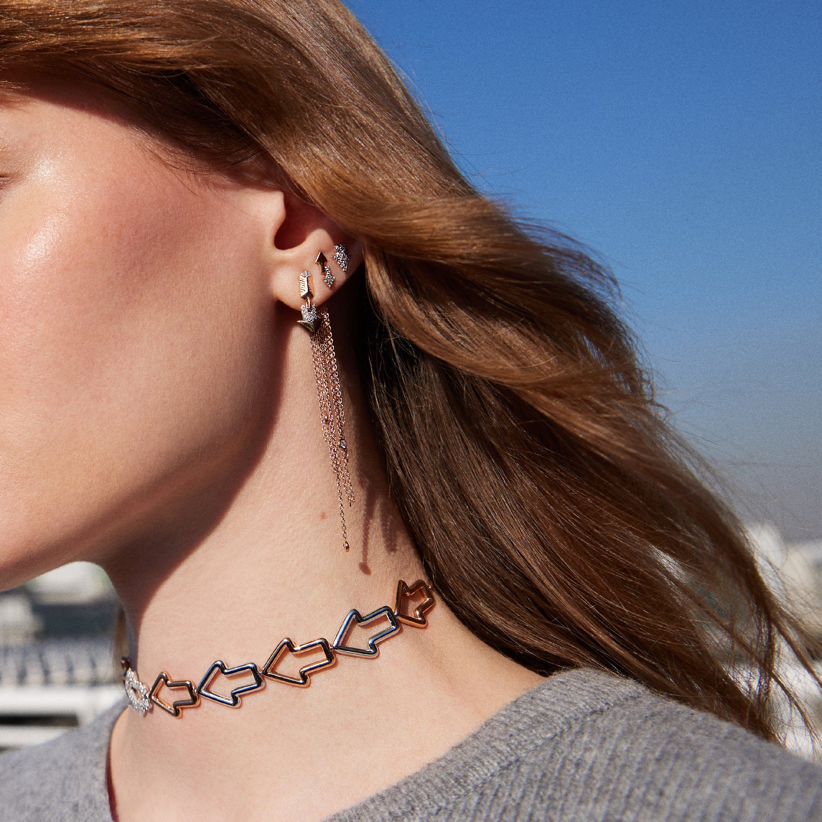 Destination Earring Roslow Gold / White Brilliant Diamond