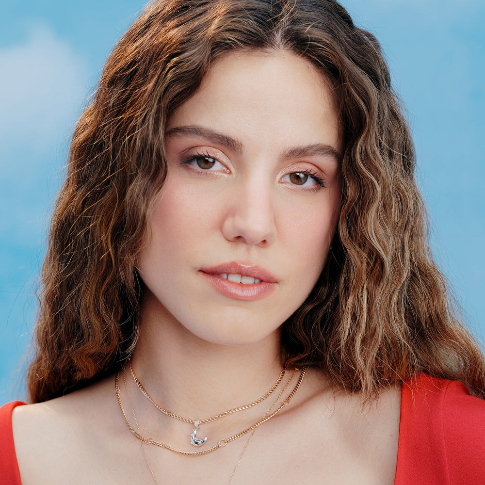 New Moon Chain Necklace