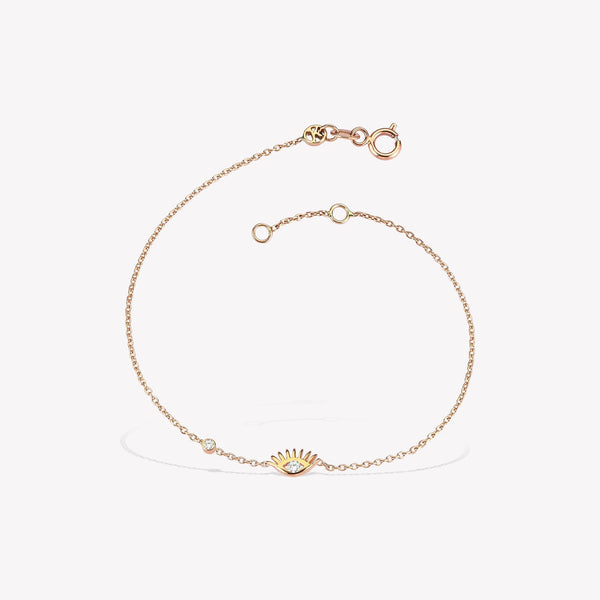 Evil Eye Dot Chain Bracelet