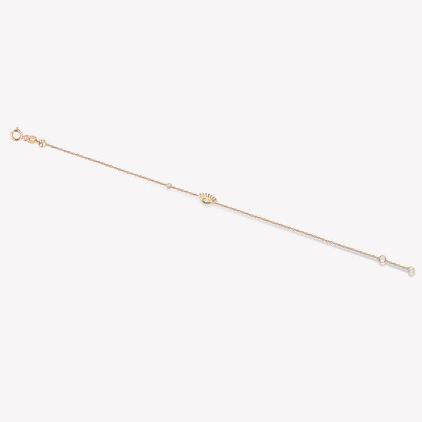 Evil Eye Dot Chain Bracelet