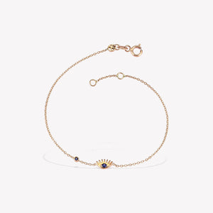 Evil Eye Dot Chain Bracelet