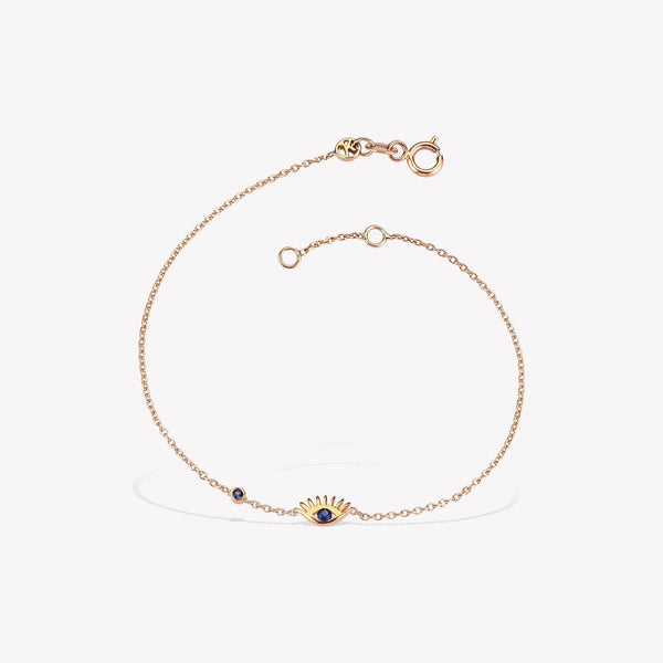 Evil Eye Dot Chain Bracelet