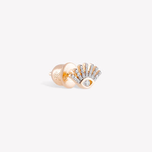 Shimmery Evil Eye Stud Earring