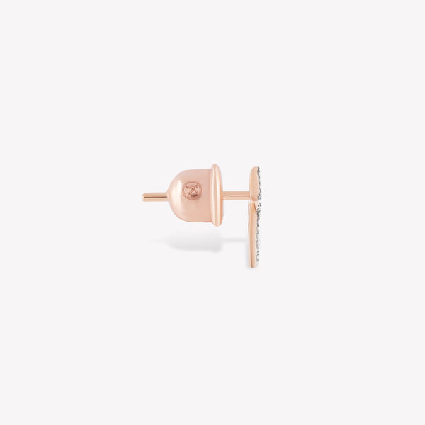 Mini Pave Struck Star Stud Earring