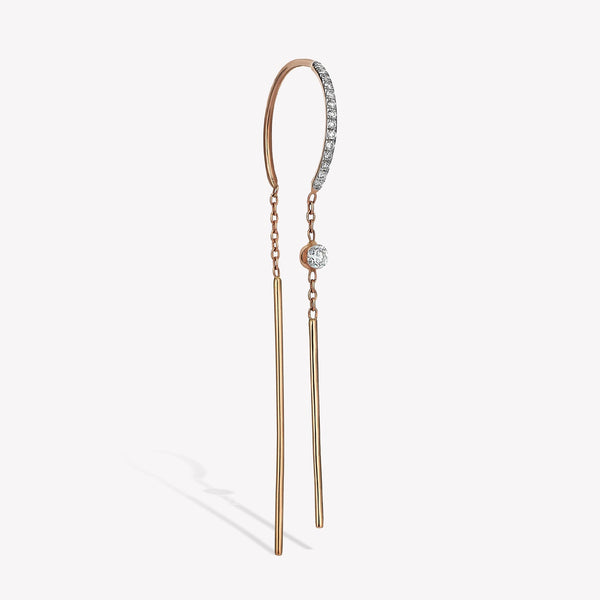 Azura Invisible Maxi Dangling Earring