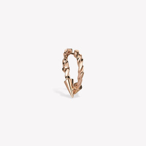 Twisted Intersection Hoop Earring