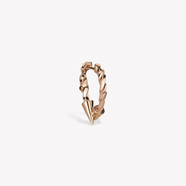 Twisted Intersection Hoop Earring