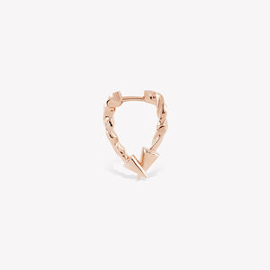 Twisted Intersection Hoop Earring