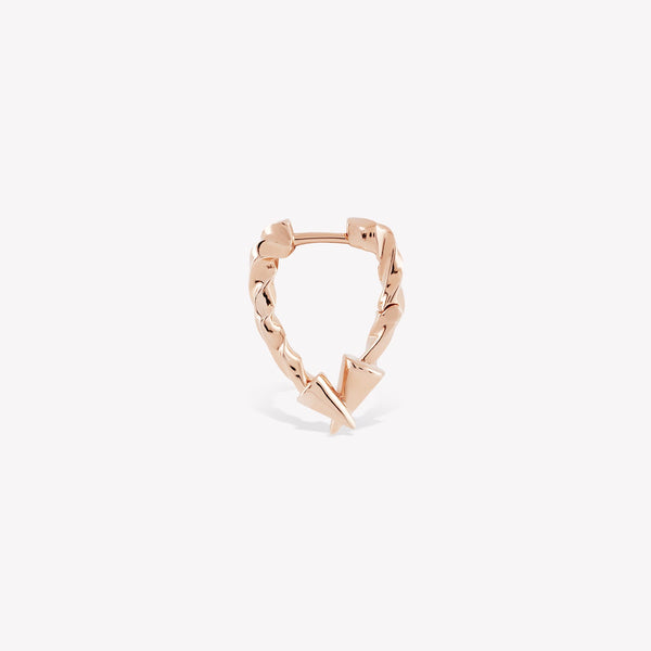 Twisted Intersection Hoop Earring