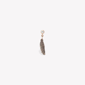 Raven Feather Dangling Earring