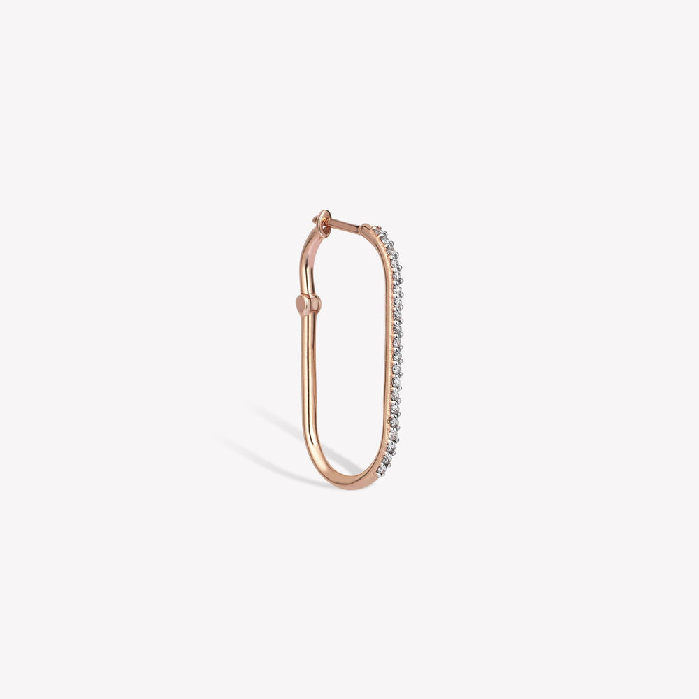 Equality Pave Hoop Earring