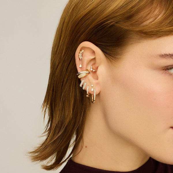 Cube Hoop Earring