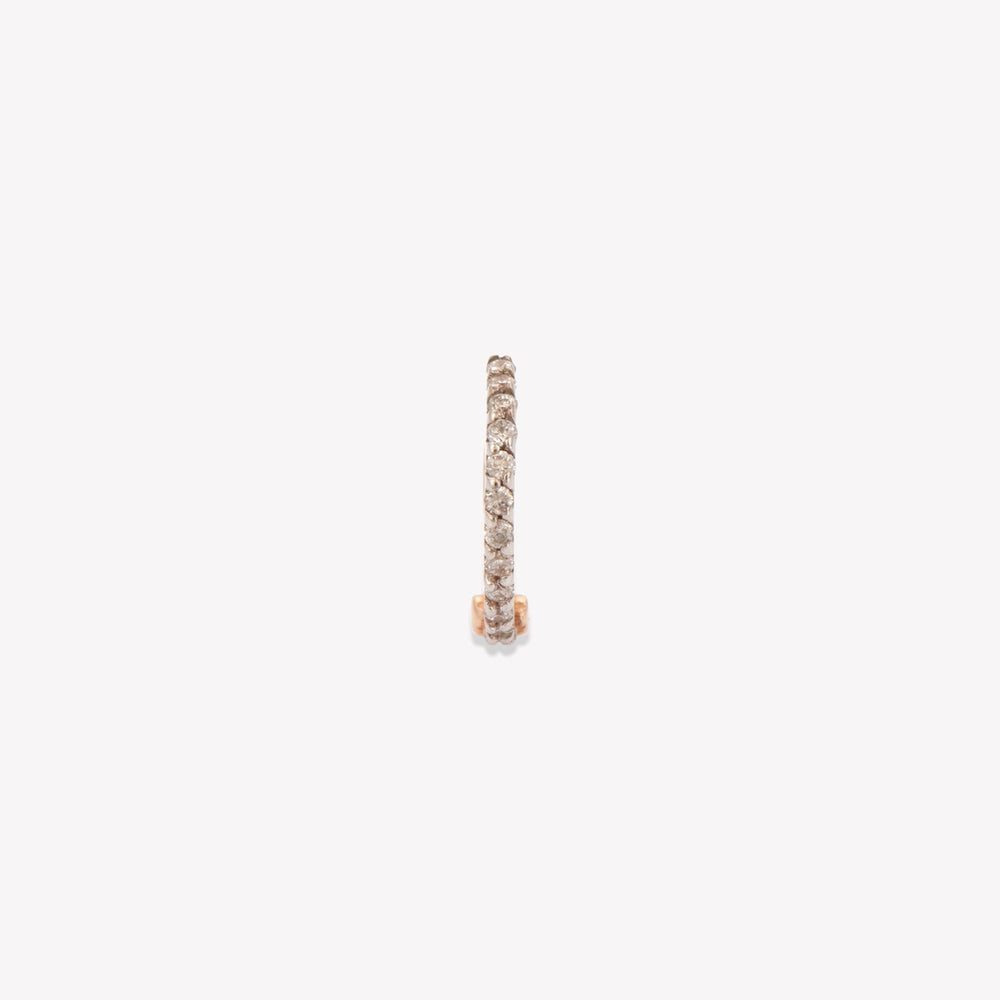 Shimmery Circle Hoop Earring