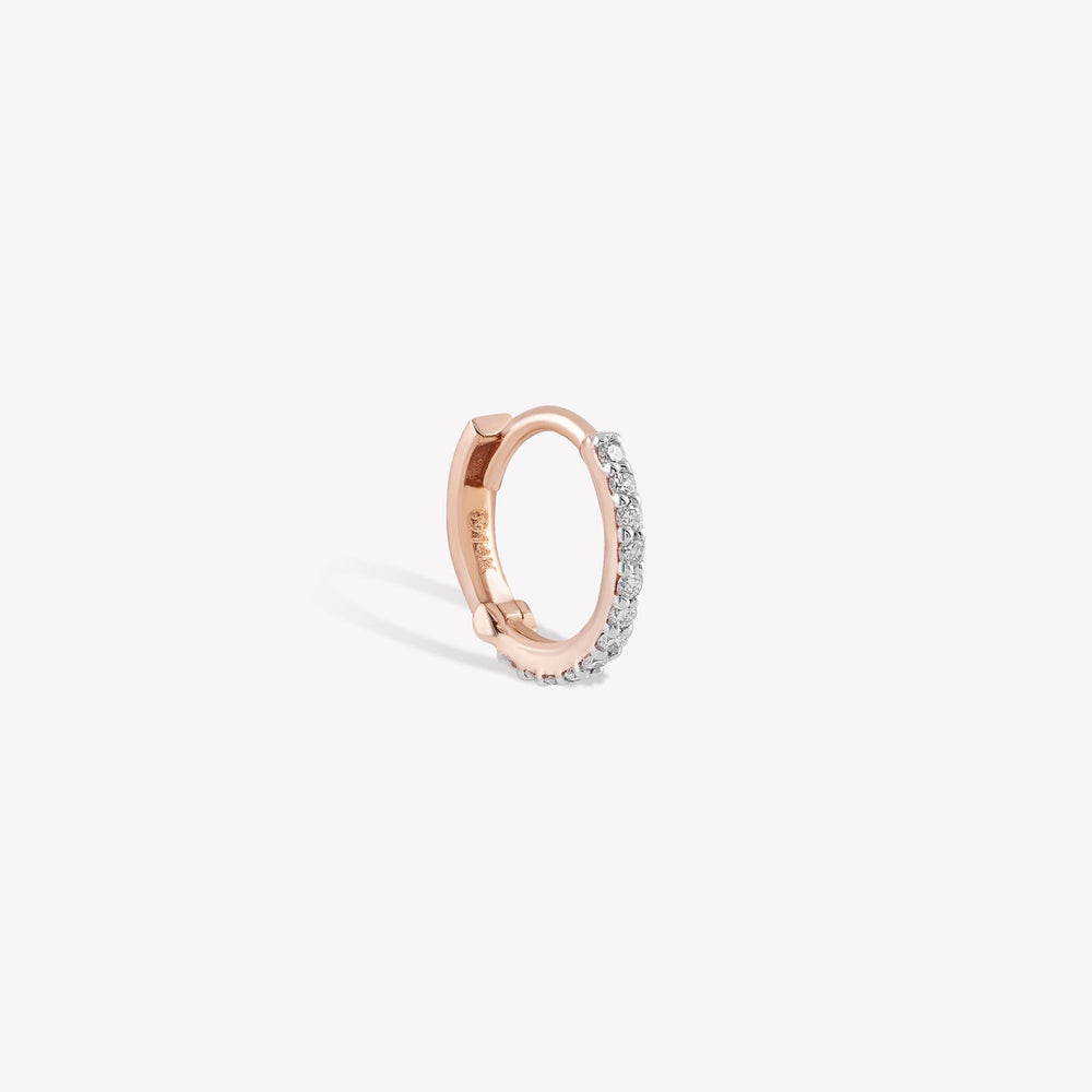 Shimmery Circle Hoop Earring