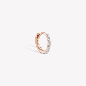 Shimmery Circle Hoop Earring