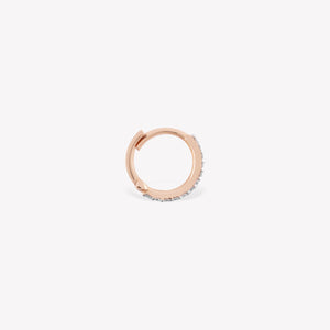 Shimmery Circle Hoop Earring