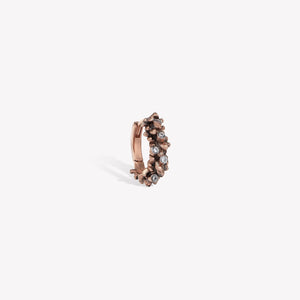 Pine Cone Hoop Earring