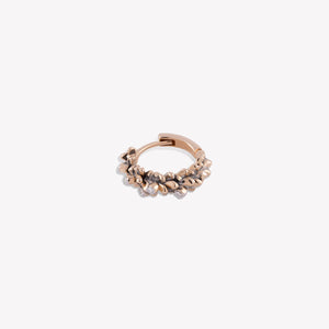 Pine Cone Hoop Earring