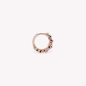 Pine Cone Hoop Earring