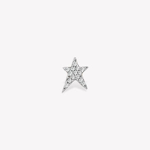 Maxi Pave Struck Star Stud Earring