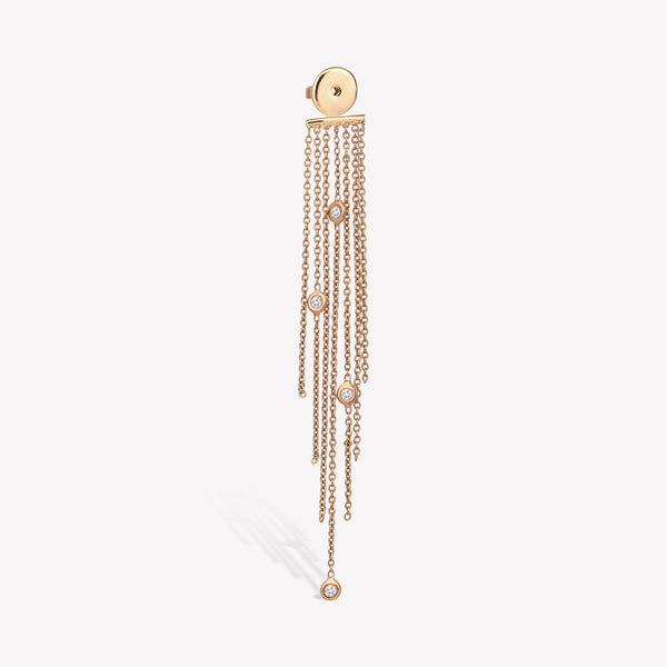 Mini Solitaire Chain Tassel Backing