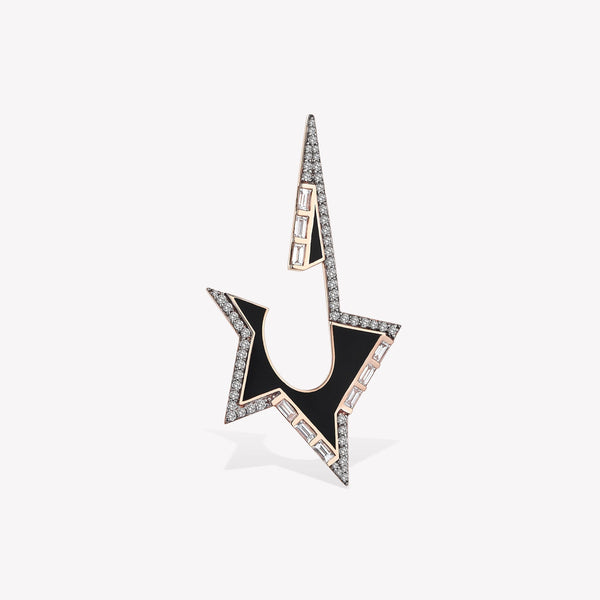 Dark Lyra Stud Earring