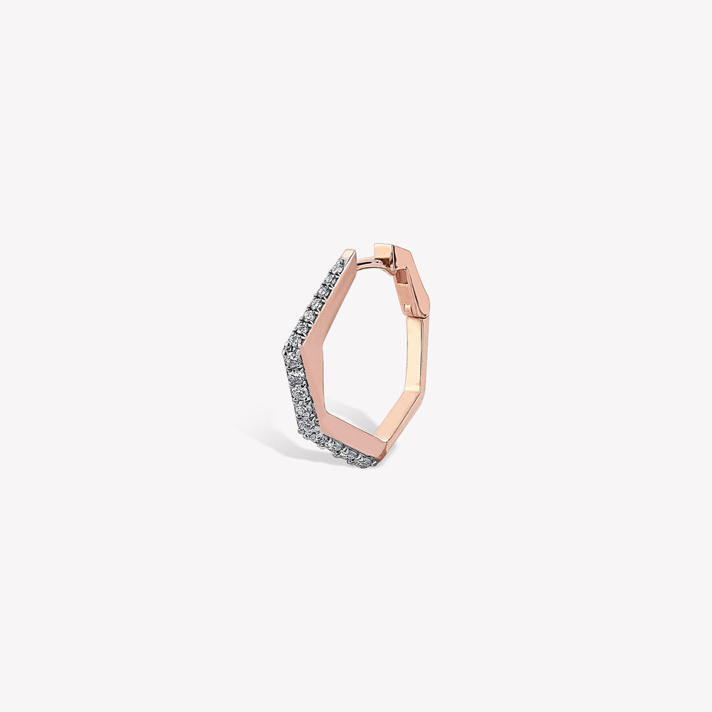 Sparkle Mono Diva Hoop Earring