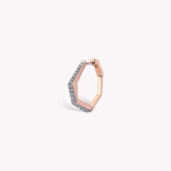 Sparkle Mono Diva Hoop Earring