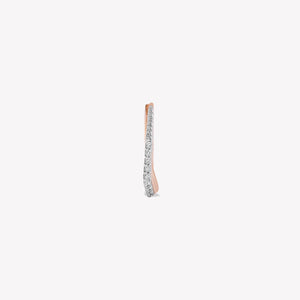 Sparkle Mono Diva Hoop Earring