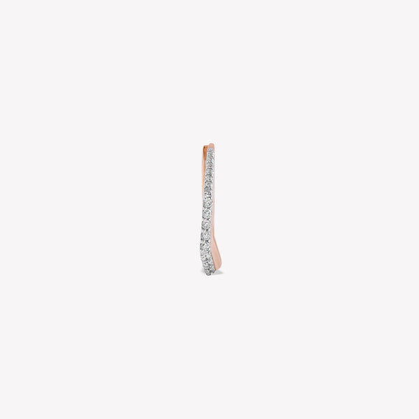 Sparkle Mono Diva Hoop Earring
