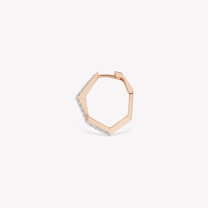 Sparkle Mono Diva Hoop Earring