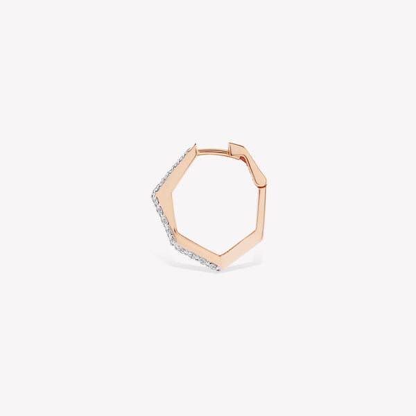 Sparkle Mono Diva Hoop Earring
