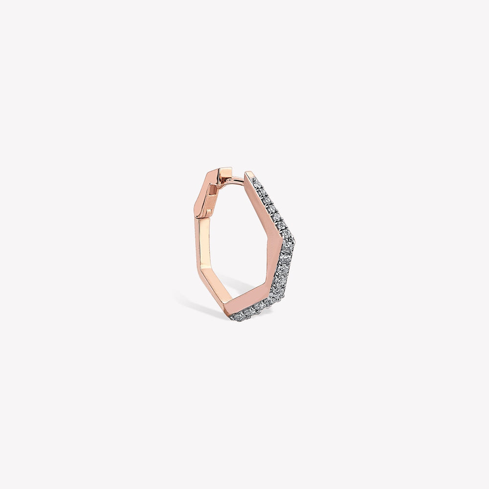 Sparkle Mono Diva Hoop Earring