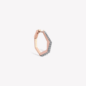 Sparkle Mono Diva Hoop Earring