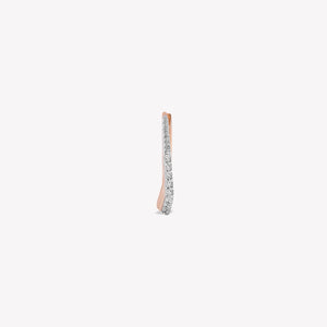 Sparkle Mono Diva Hoop Earring